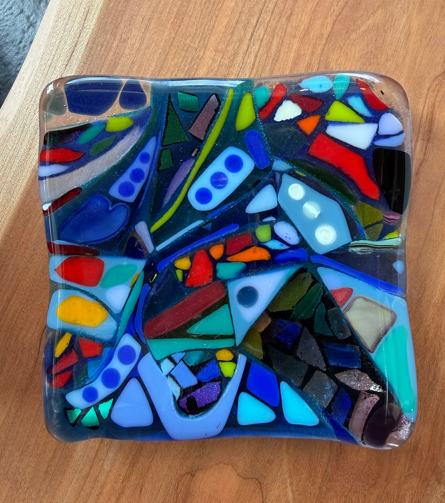 Mosaic Fused Glass Trinket Dish