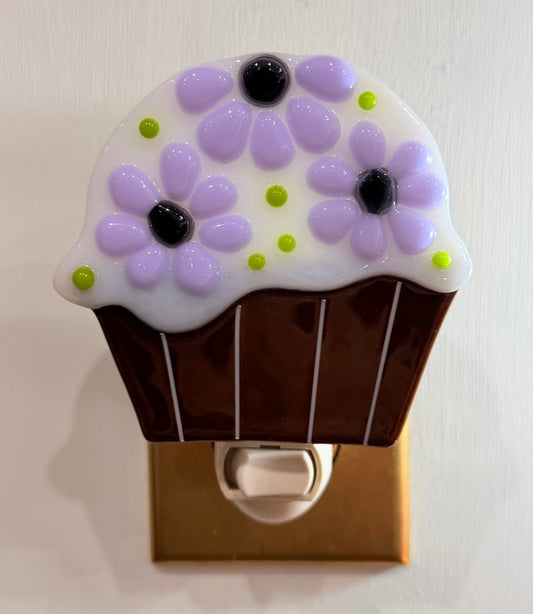 Cupcake Fused Glass Nightlight - Various Styles