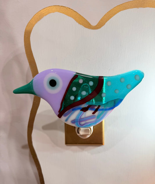 Bird Fused Glass Nightlight