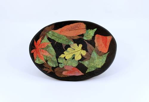 8" Multicolor Bowl - Oval