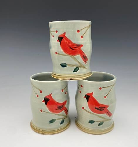 Cardinal Tumbler / Vase - Pale Blue/Gray