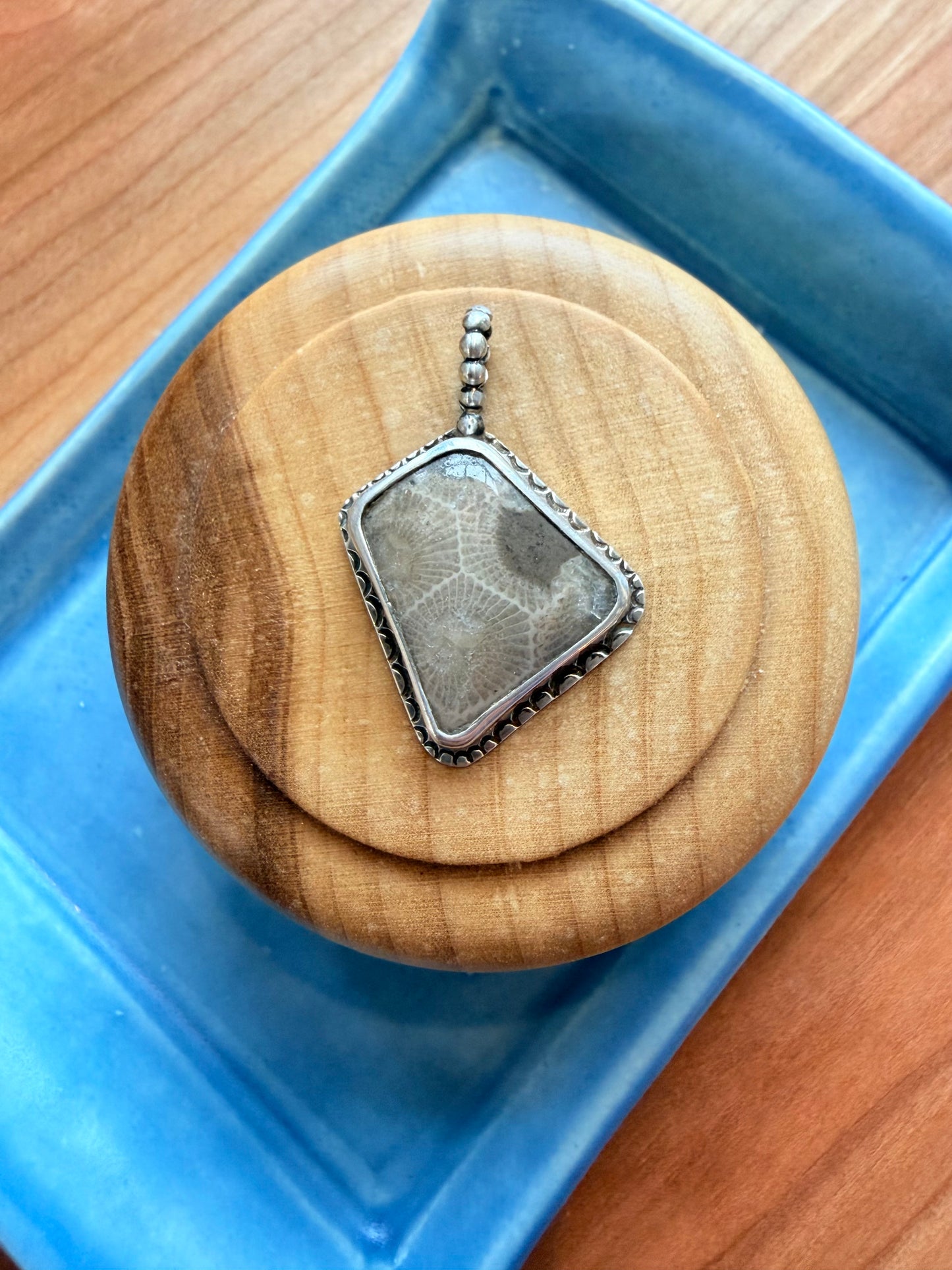 Sterling Silver Petoskey Pendant