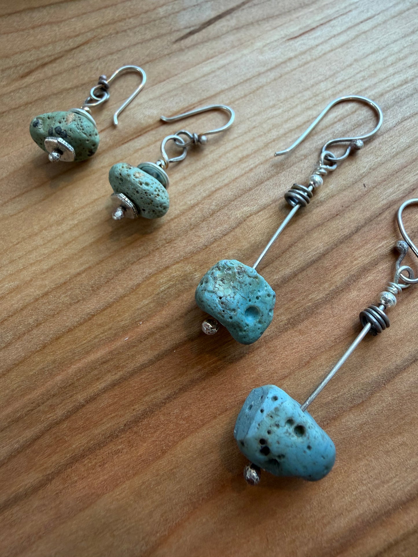 Stacked Leland Blue Earrings - One Stone (Various)
