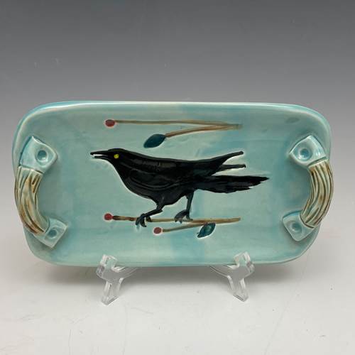 Crow Tray - Light Turquoise