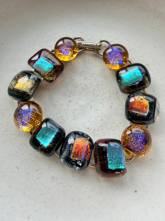 Dichroic Glass Bracelet