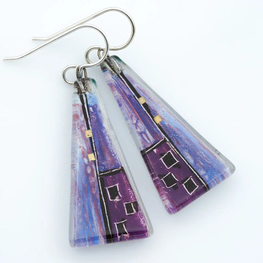 Lilahaus Large Triangle Dangle Earrings