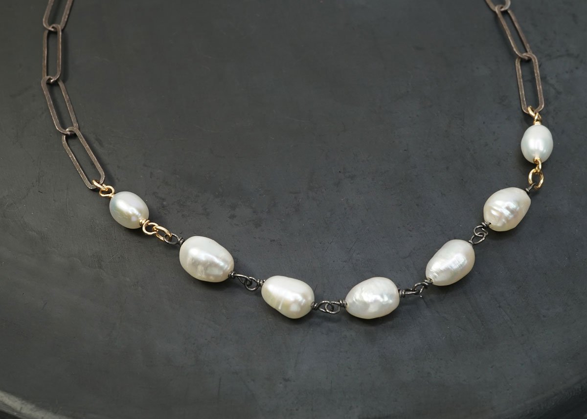 Pearl Sterling Necklace