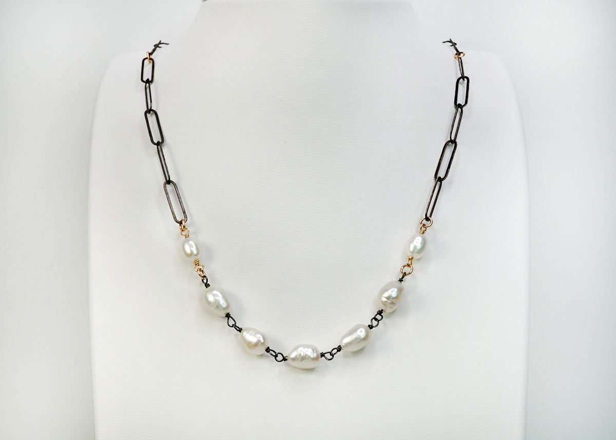 Pearl Sterling Necklace