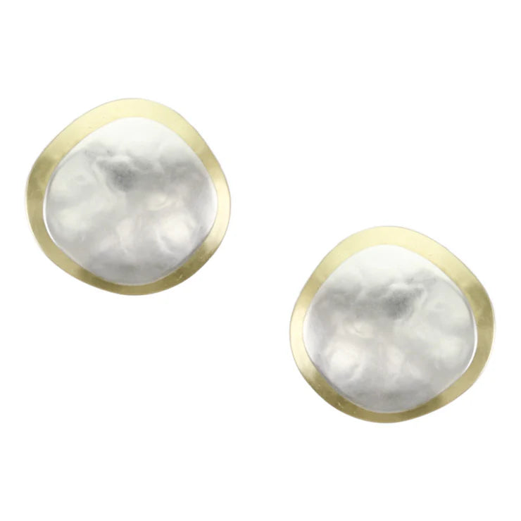 Organic Discs Clip On Earring
