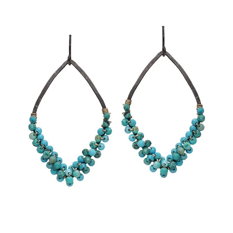 Turquoise Diamond Earrings