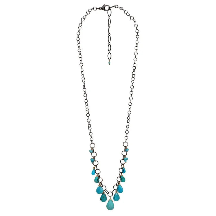 Turquoise Downpour Necklace