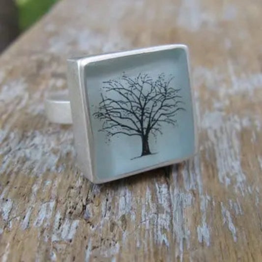 Hand Painted Tree Ring
