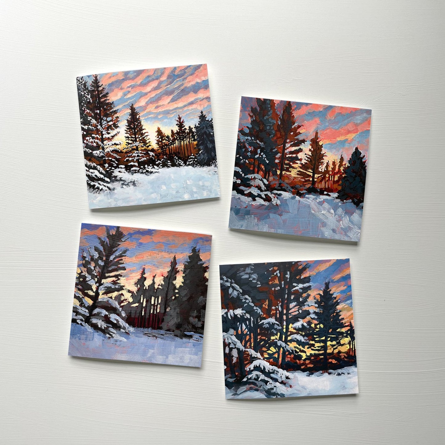 Winter Glow Cards Pack of 4