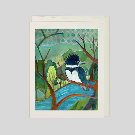 Kingfisher's Perch Greeting Card