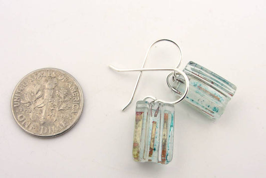 Tactile Bronze Drop Earrings