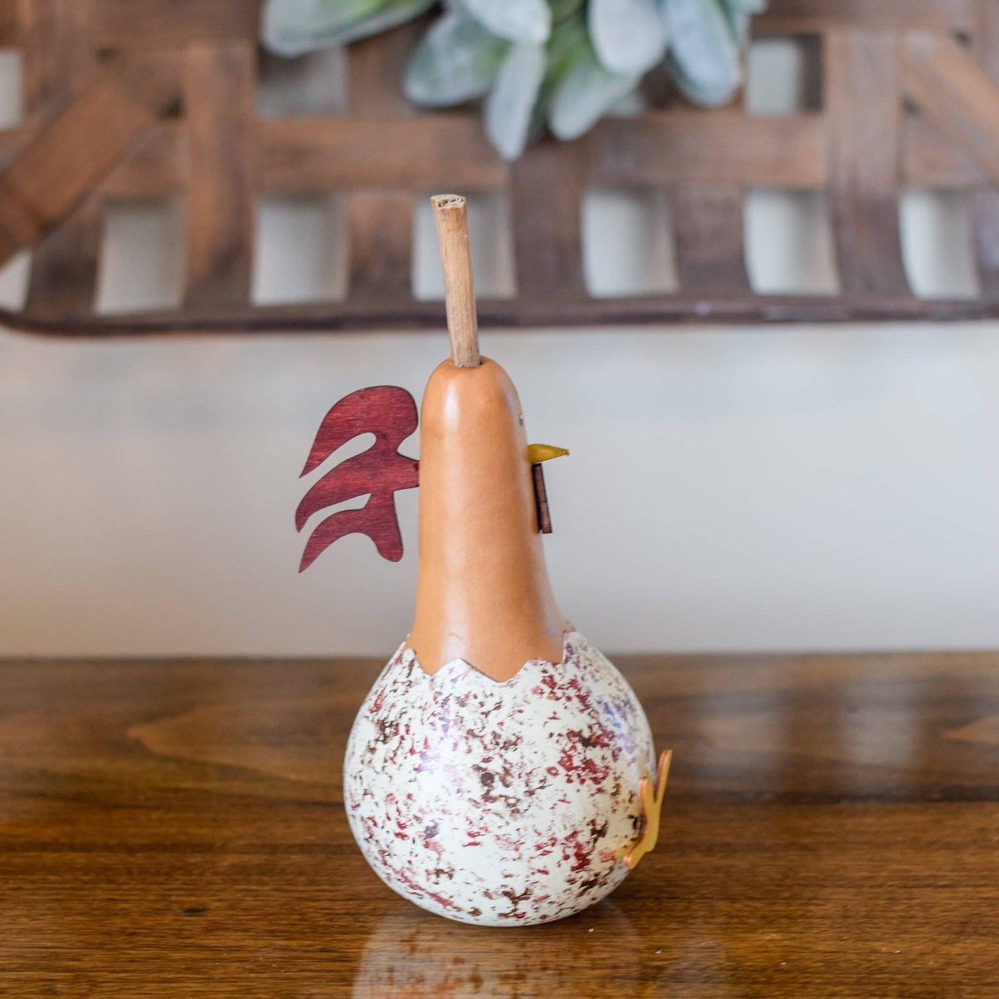 Hand-Crafted Gourd - Hattie Hen - Extra Small