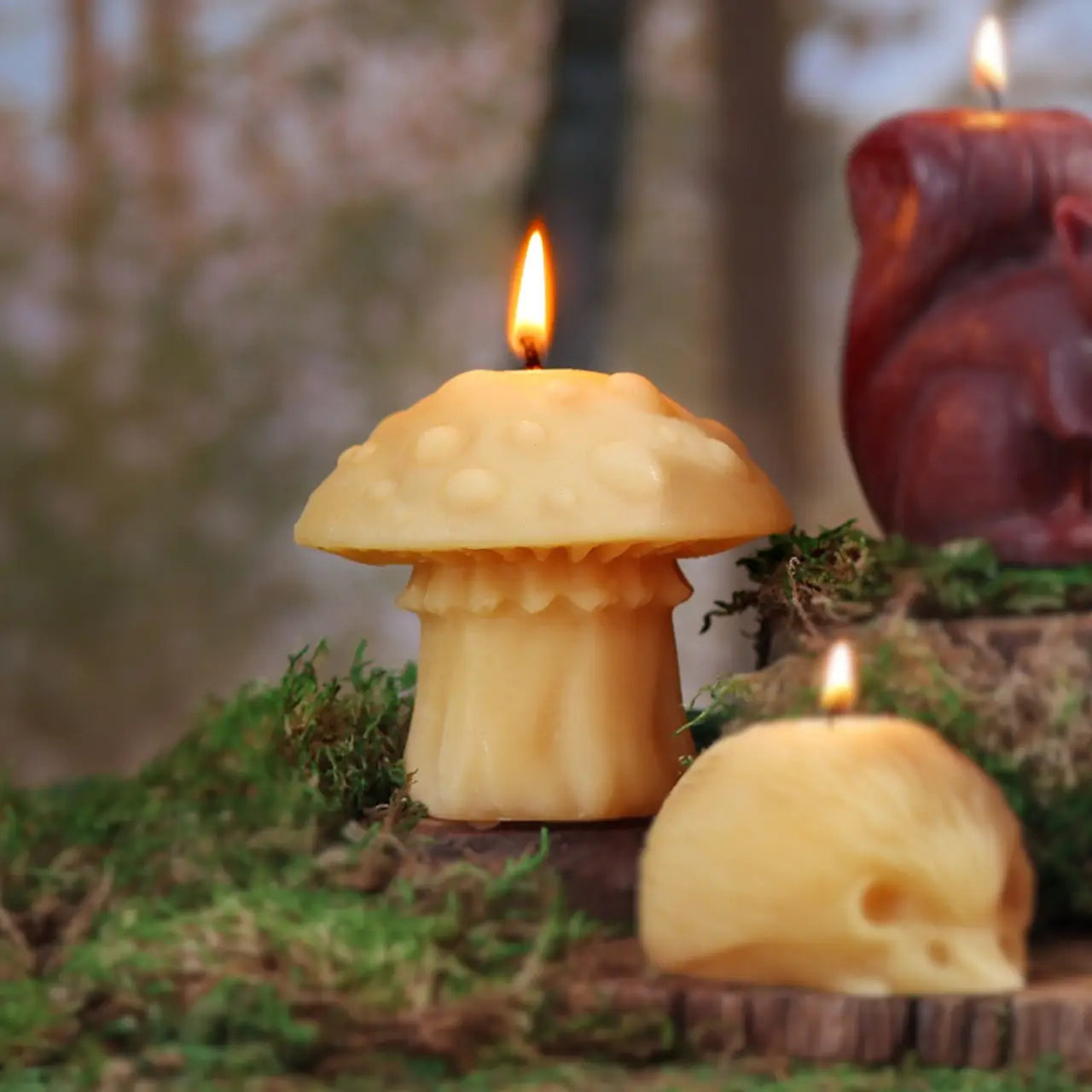 Mushroom Sculpted Candle