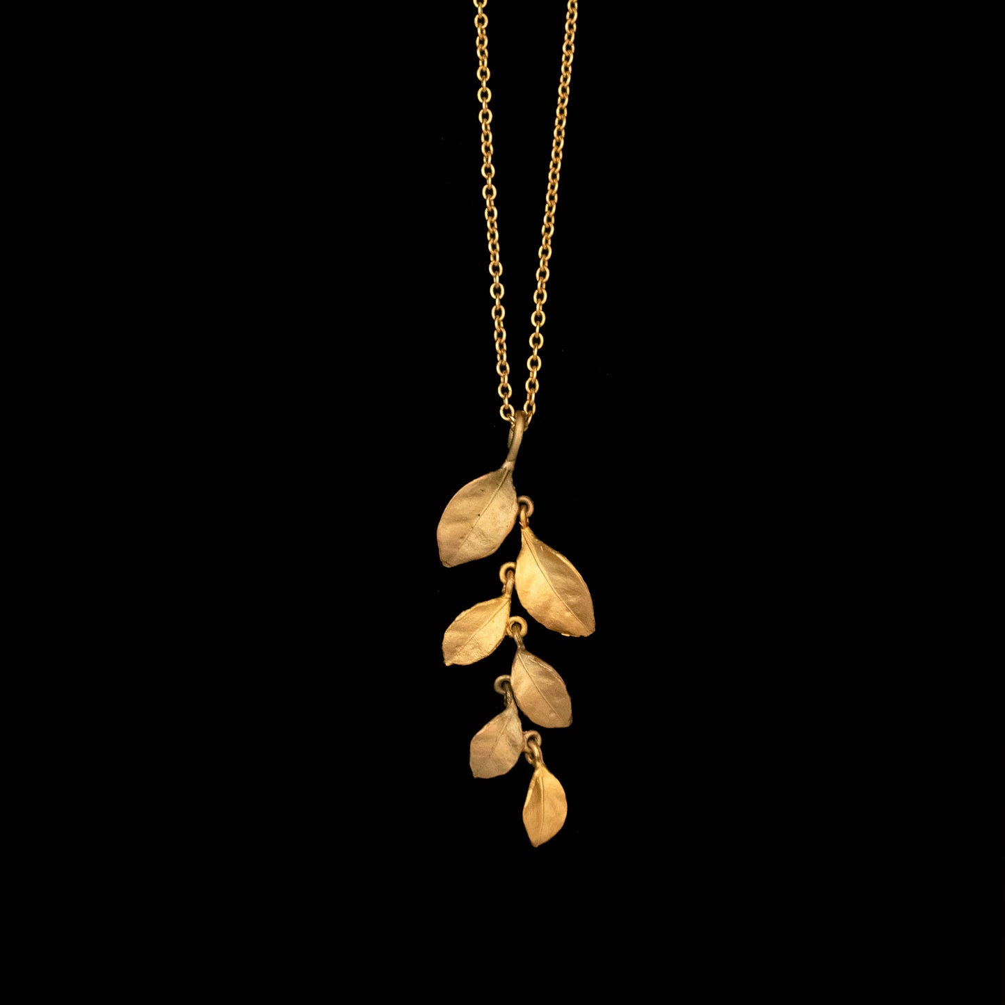 Golden Autumn Long Pendant - 16" Adj.
