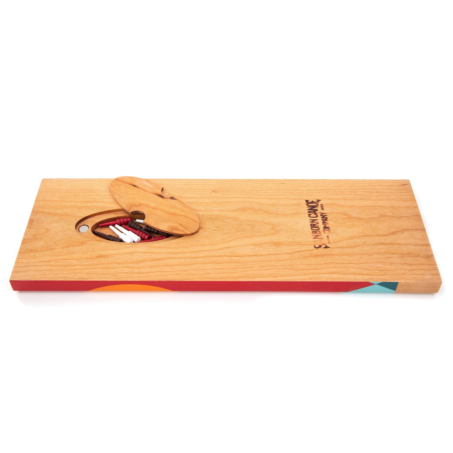 Tettegouche  Painted Cribbage Board