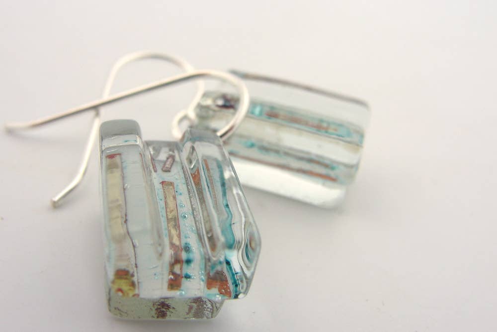 Tactile Bronze Drop Earrings
