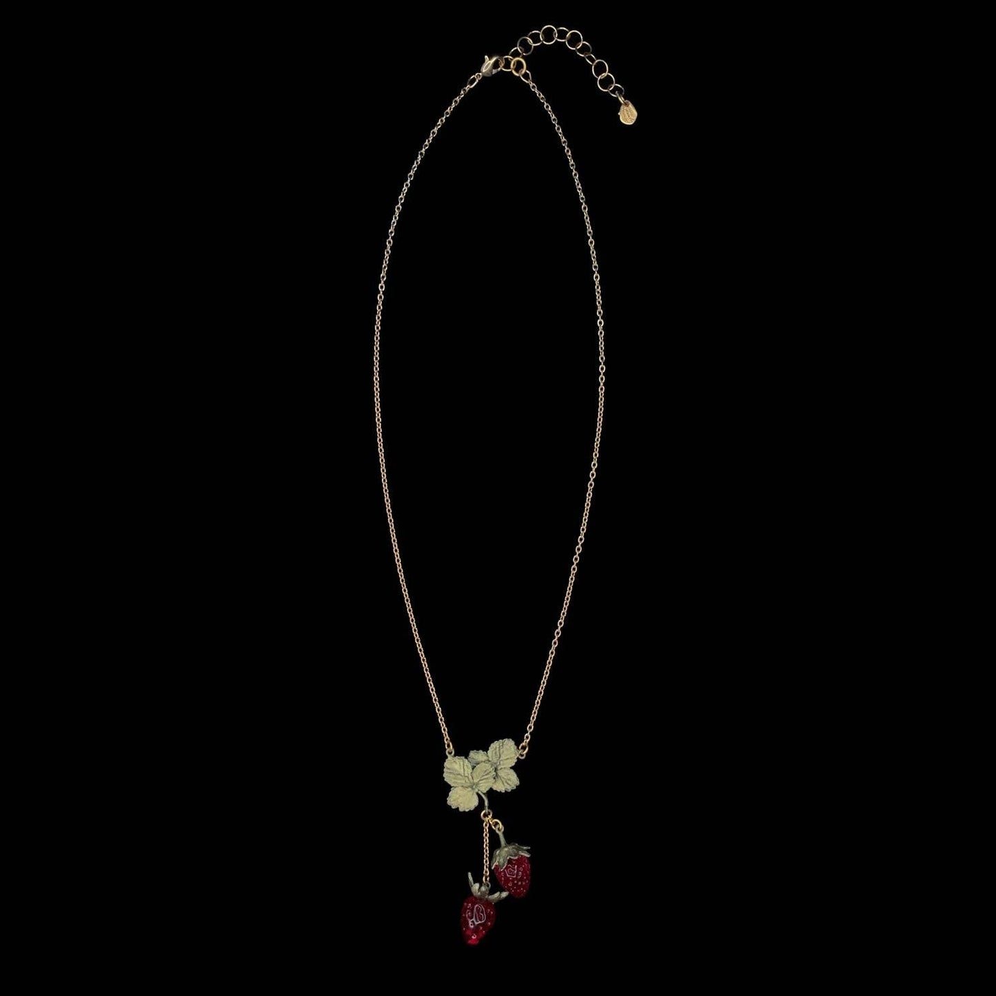 Strawberry Double Drop Pendant - 16" Adj.