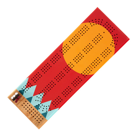 Tettegouche  Painted Cribbage Board