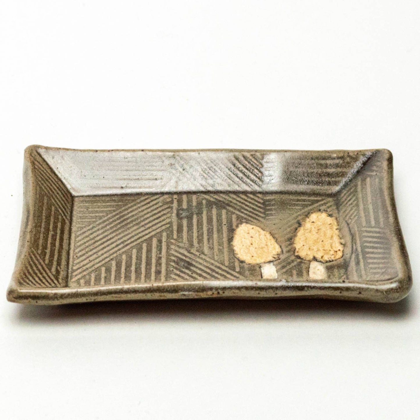 Morel Mushroom Ceramic Trinket Dish