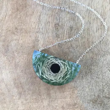 Half Moon Birds Nest Necklace