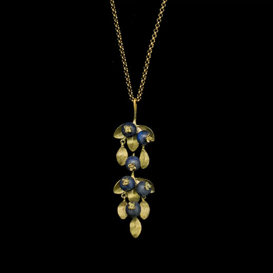 Blueberry Gold Necklace - 18inch