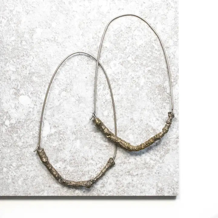 Bronze Twig Earrings