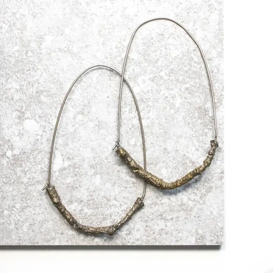Bronze Twig Earrings