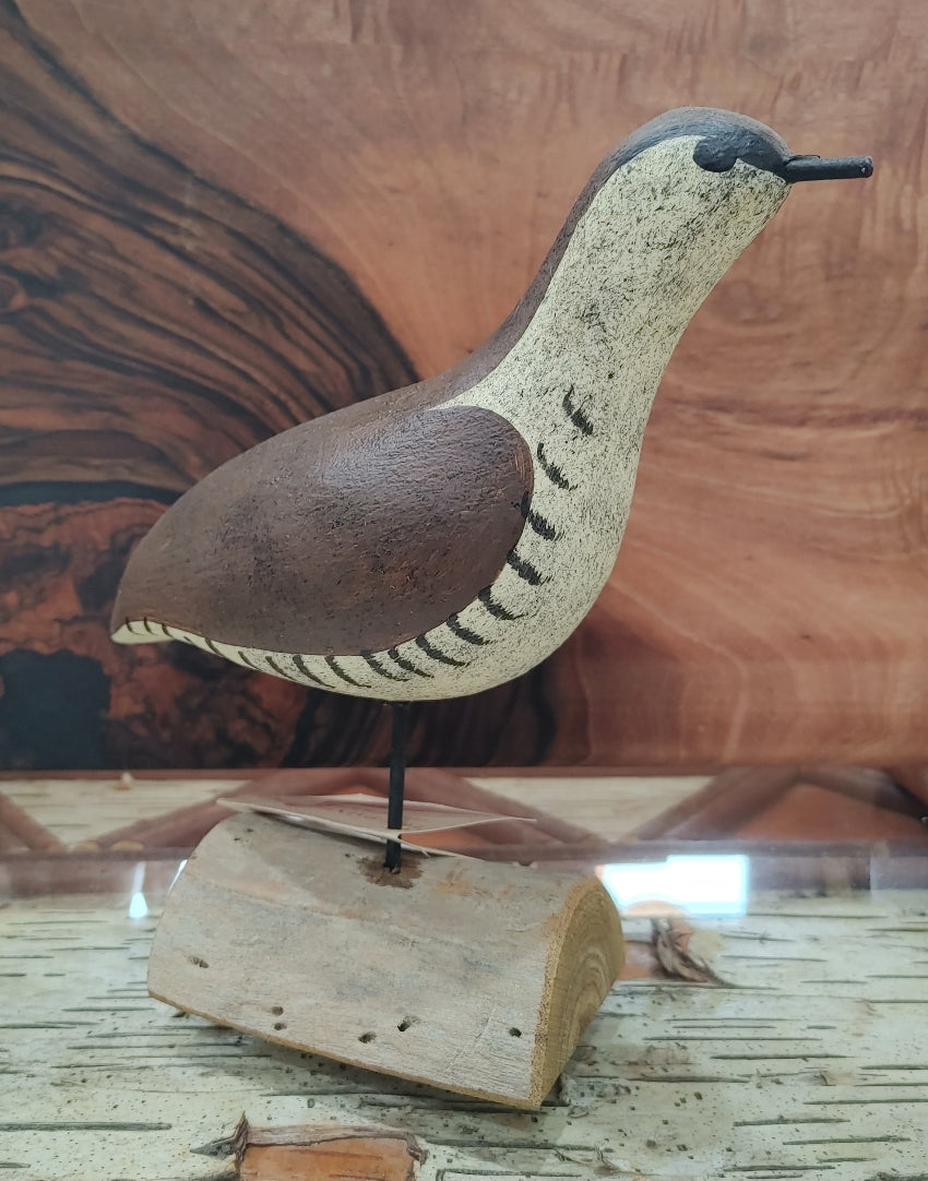 sandpiper-decoy-wood-carved-brown-white-standing