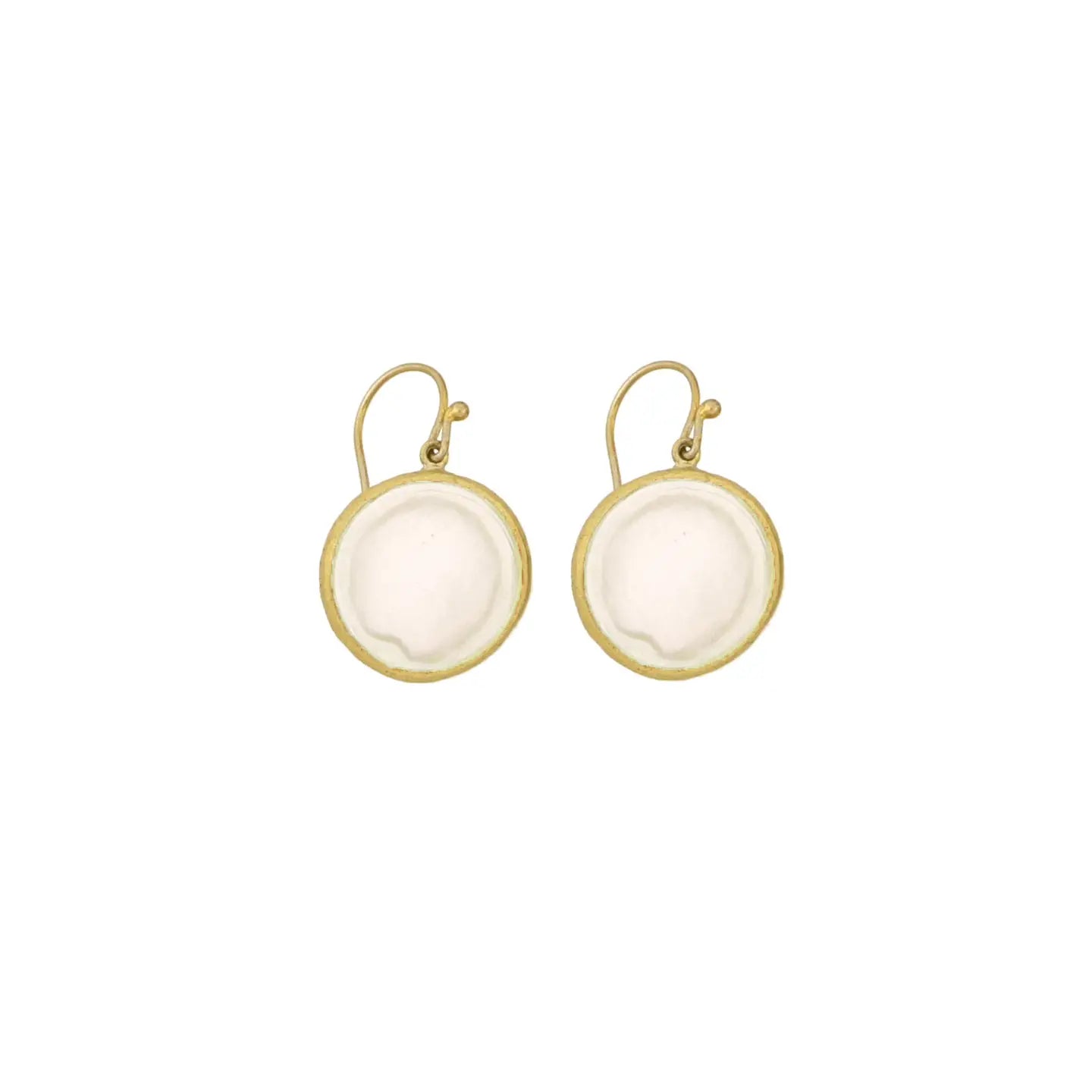 Bubble Drop Earrings - Frosted Clear