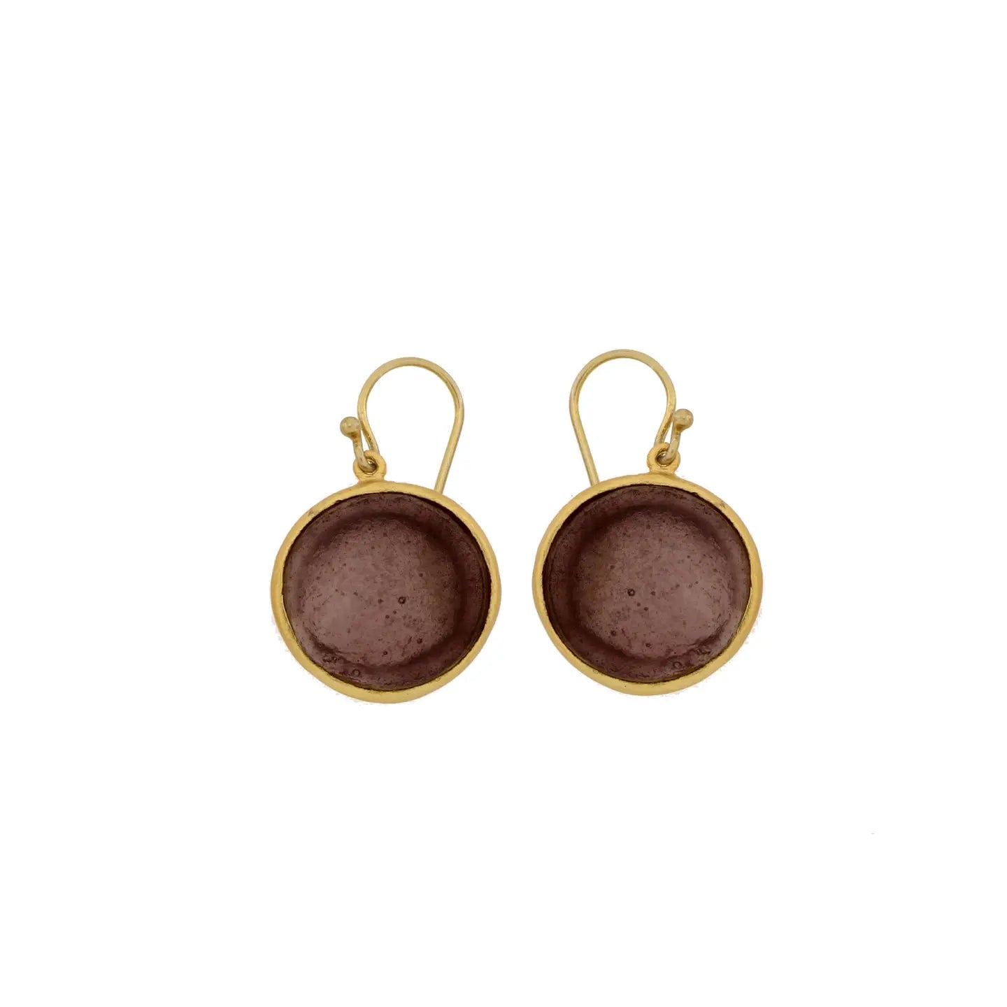 Bubble Drop Earrings - Dark Purple