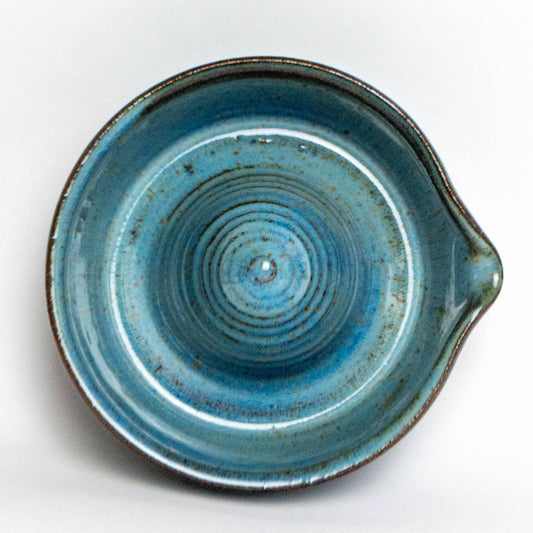 Ceramic Juicer - Handmade Stoneware Clay - Dark Blue