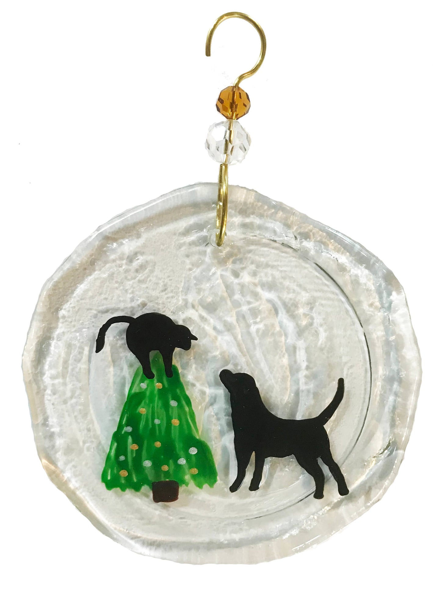 Ornament - Dog & Tree