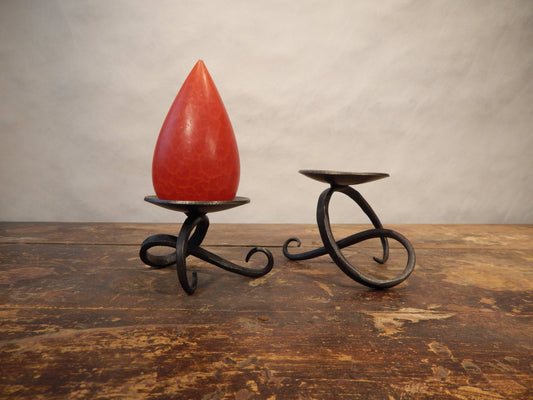 Steel Forged Sculptural Candle Dish
