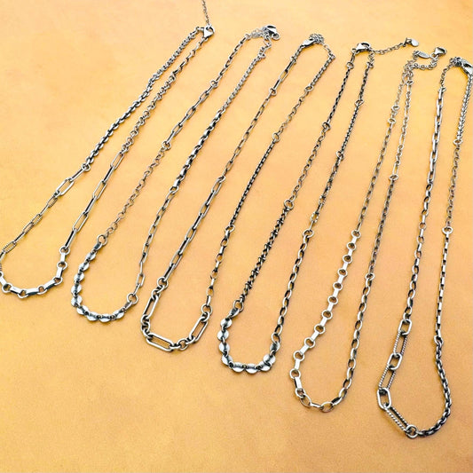 Sterling Silver “End of Day” Chain Necklace