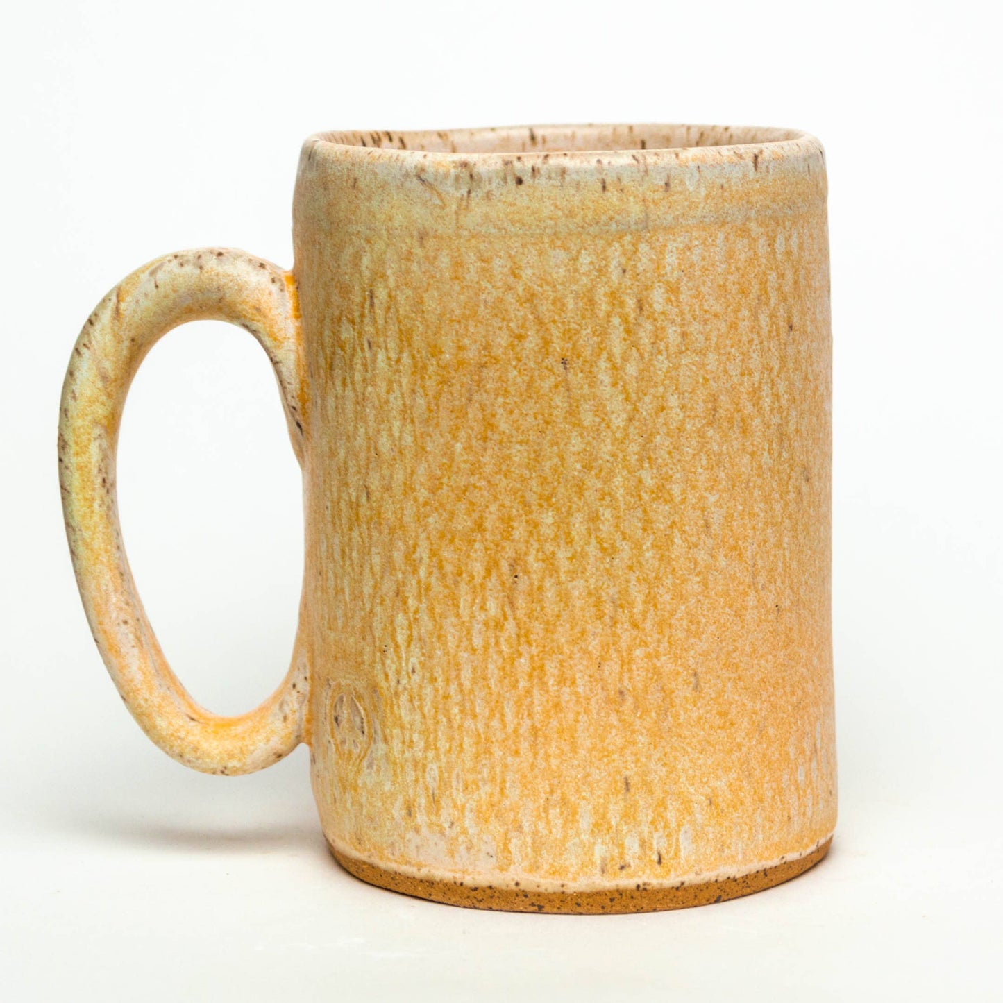 Black Horse Design Ceramic 16oz Beige Mug