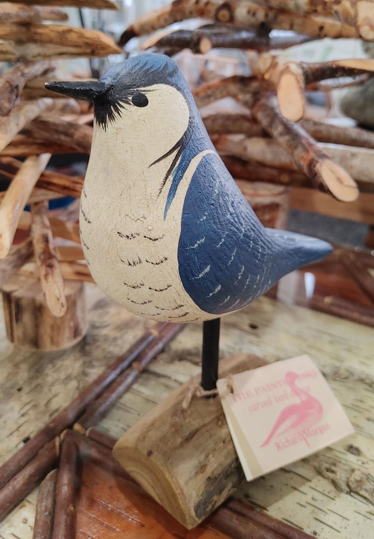 wood-blue-jay-standing-decor