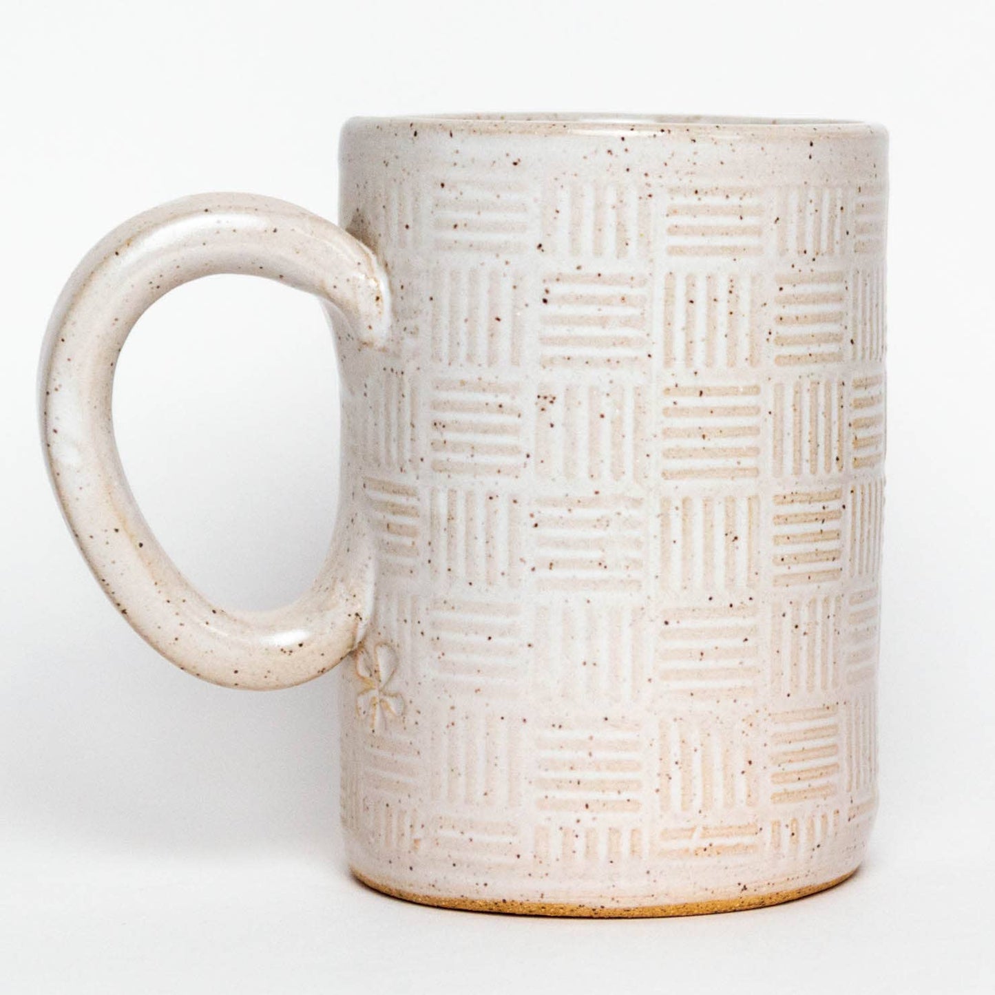 Mid Century Art Deco Handmade in Ohio Ceramic 14 oz Mug