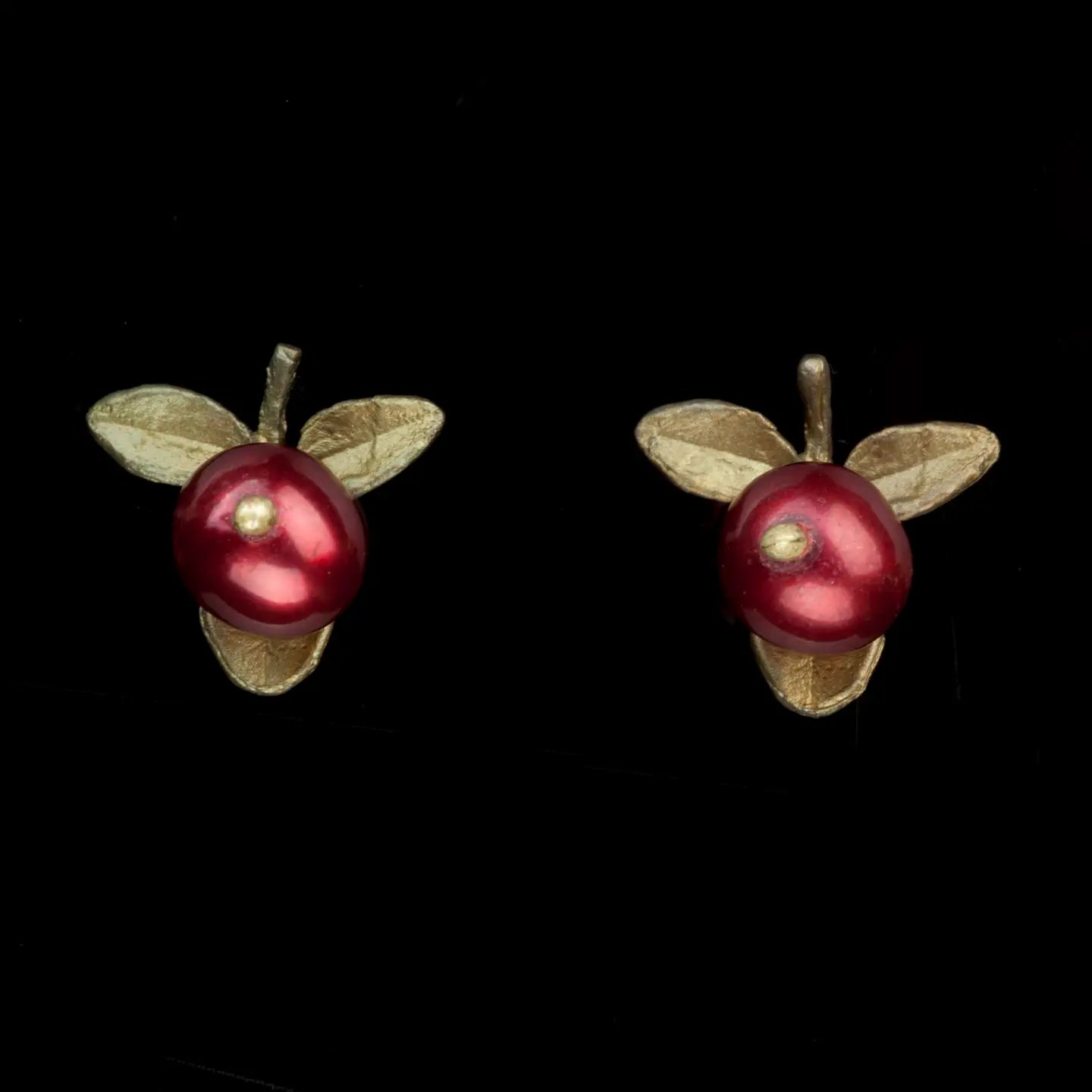 Cranberry Stud Earrings
