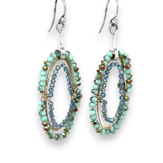 Crystal Hoop Earrings