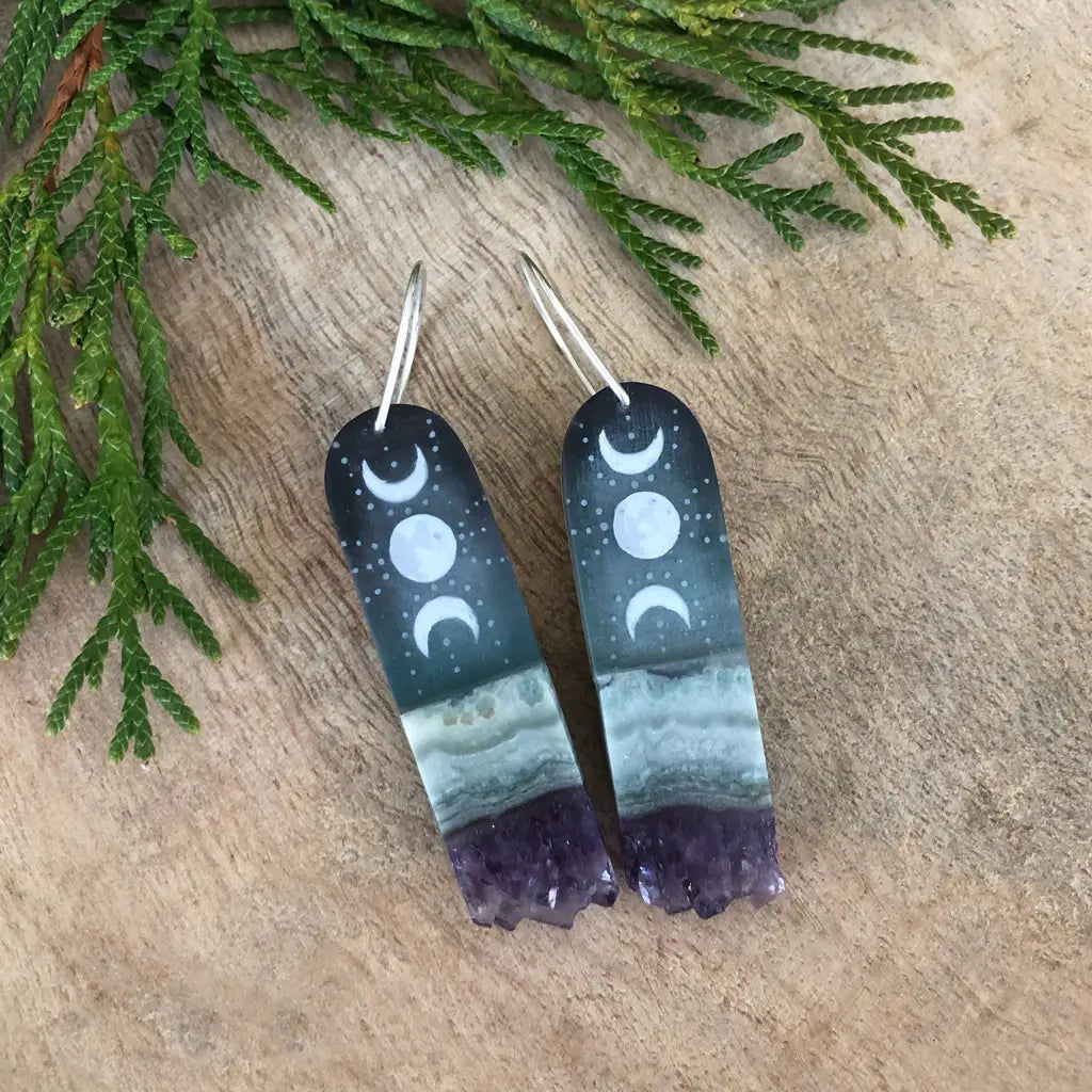 Crystal Moon Earrings