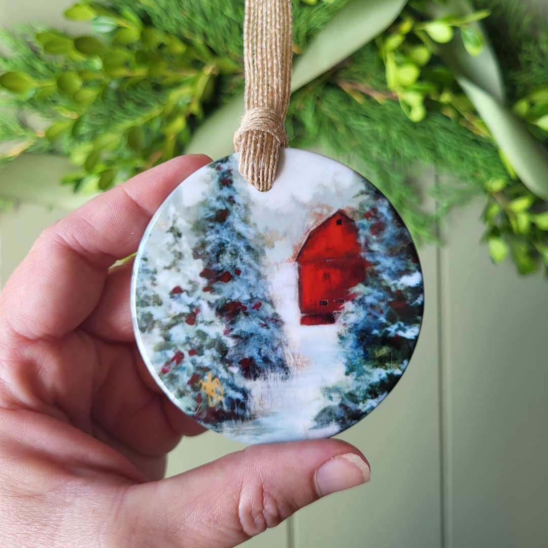 "Snow Laden" Ornament