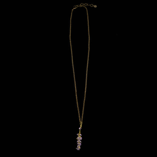 Lavender Pendant Necklace - 22" Adj.