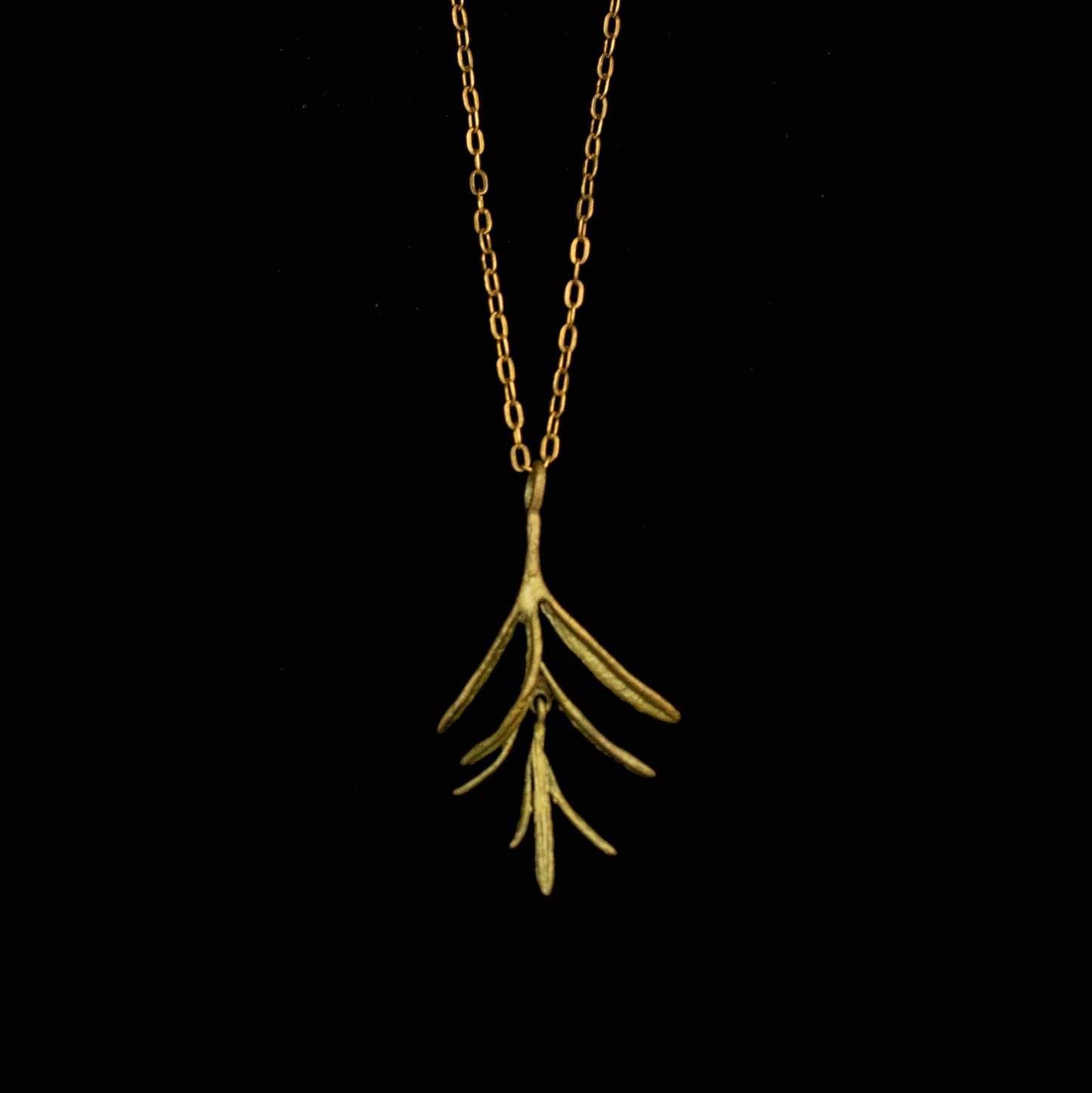 Petite Herb Rosemary Pendant - 16" Adj.