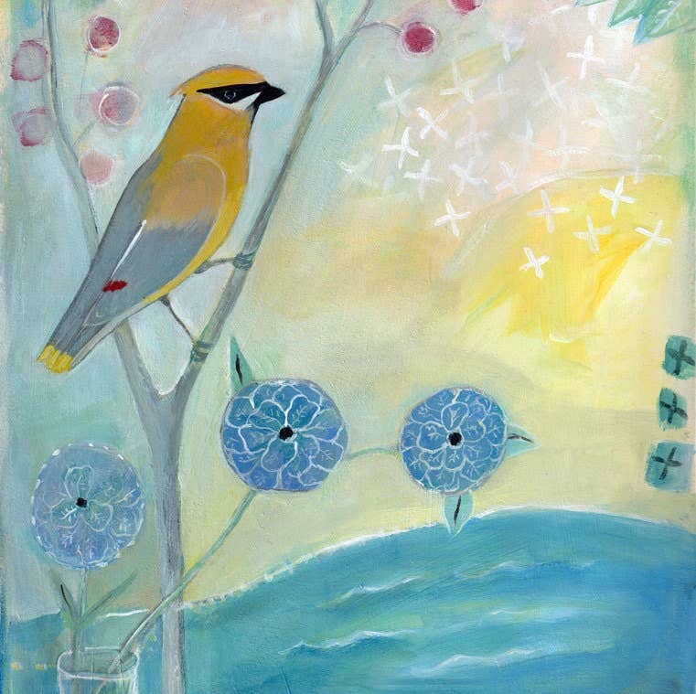 Waxwing Greeting Card