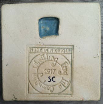 Fish Art Tile 2x2" : Fresh Water Blue Glaze