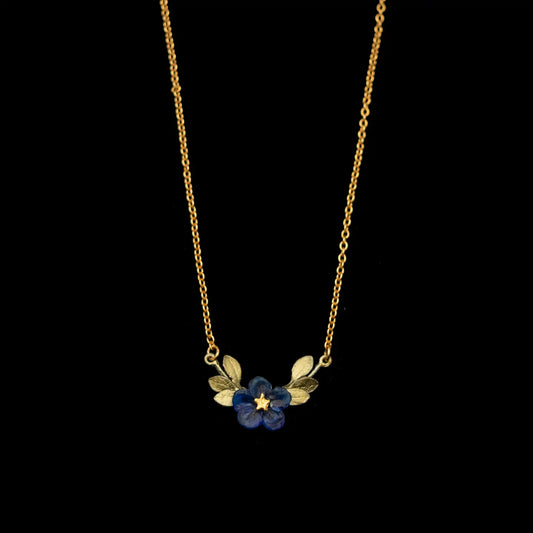 Blue Violet Pendant Necklace